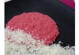 Chicchi di carnaroli con rapa rossa e salva cremasco Dopalt
