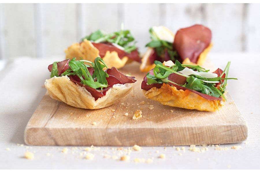 Cialdine bresaola Igp e Grana Padano D.O.P.