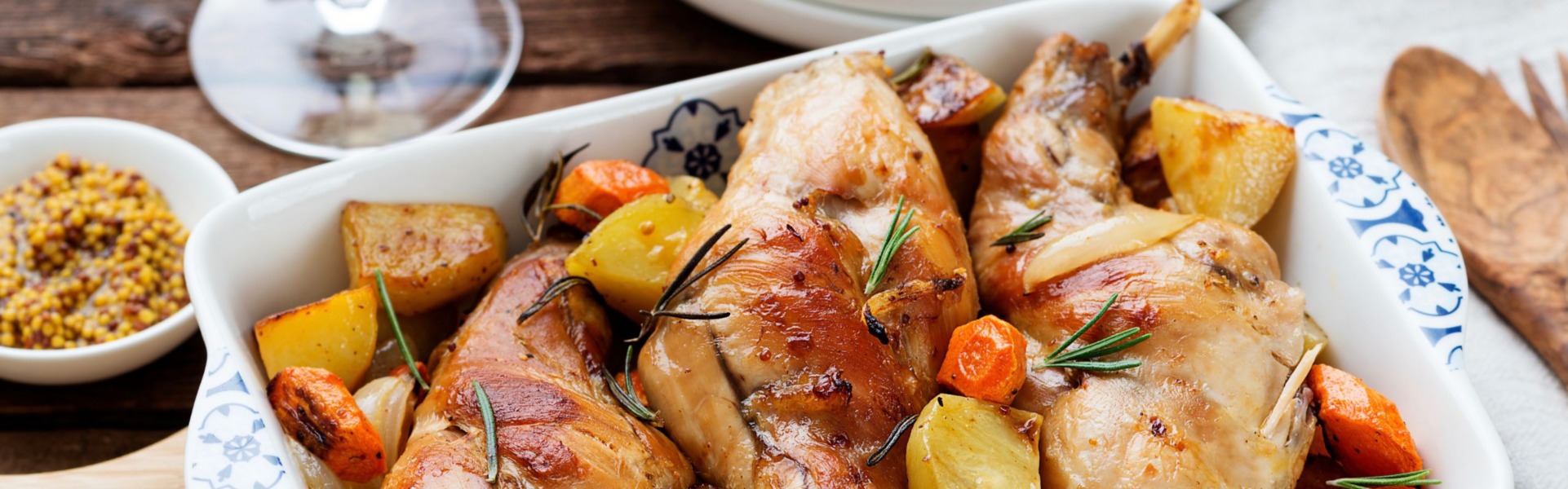 coniglio al forno con patate