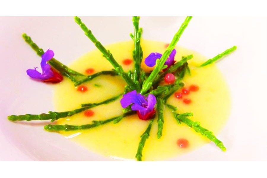 Crema di patate affumicate al katsuobushi