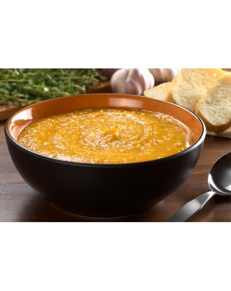 Crema di patate dolci con timo, aglio e basilico