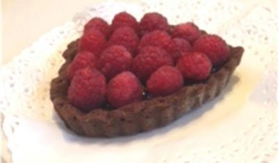 Crostatina di cioccolato e lamponialt