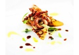 Crostini al basilico con moscardini grigliatialt