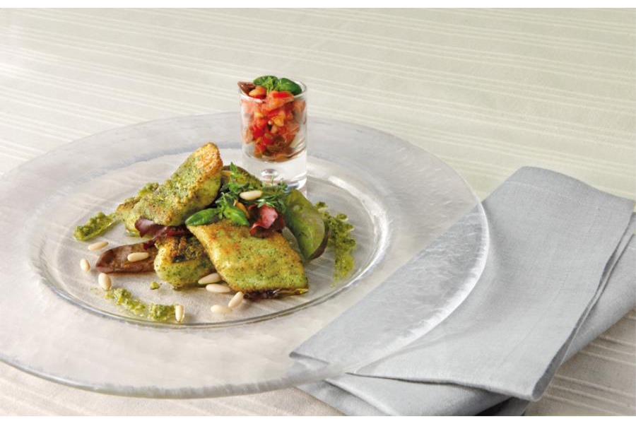 Filetti di branzino in crosta aromatica