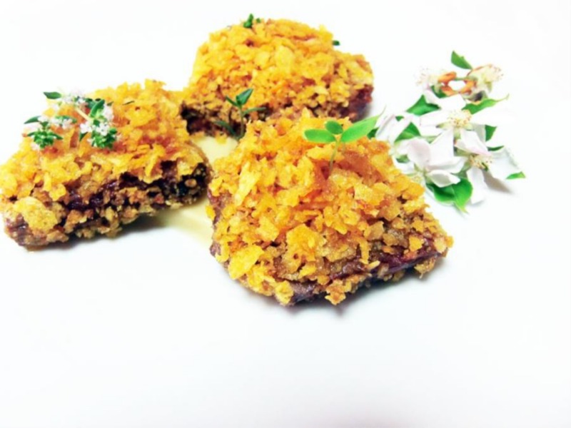 Filetto di fassona in crosta di chips all'habanero