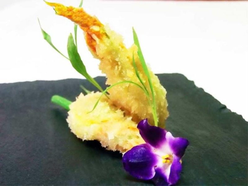 Fiori di zucca in tempura