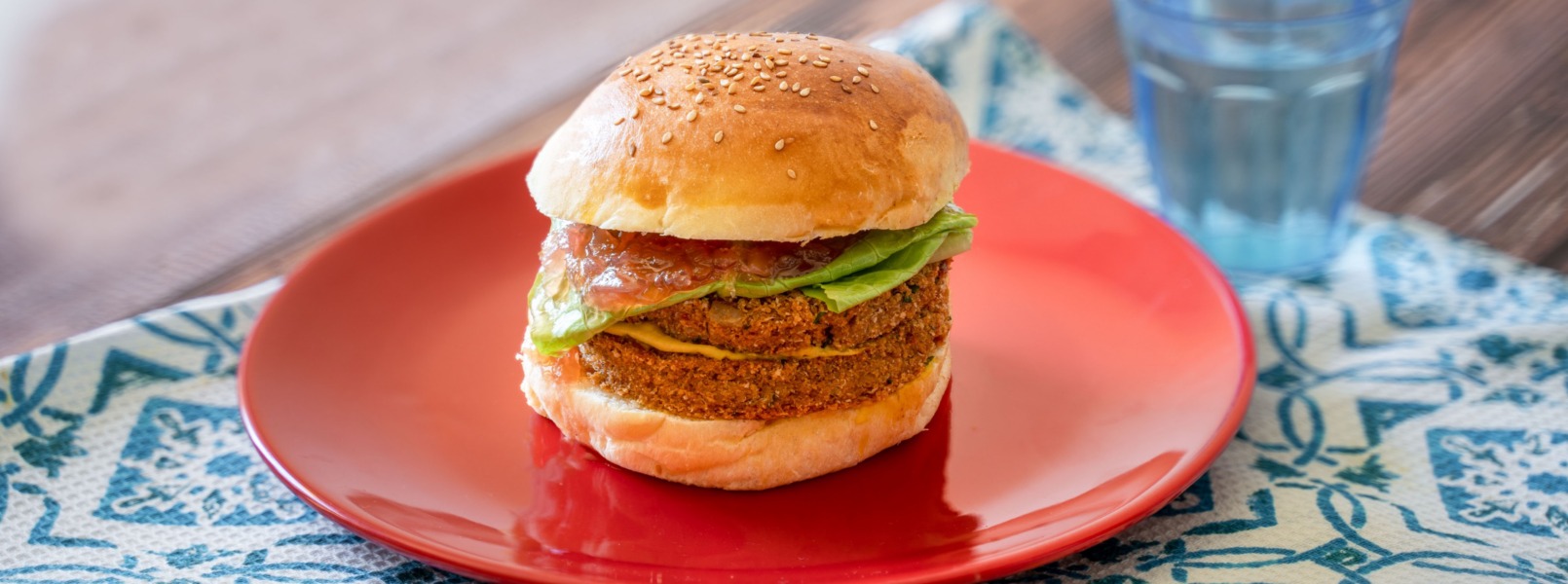 hamburger di lenticchie e quinoa