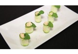 Involtini di zucchine a crudo con battuto di carote e formaggio di capraalt