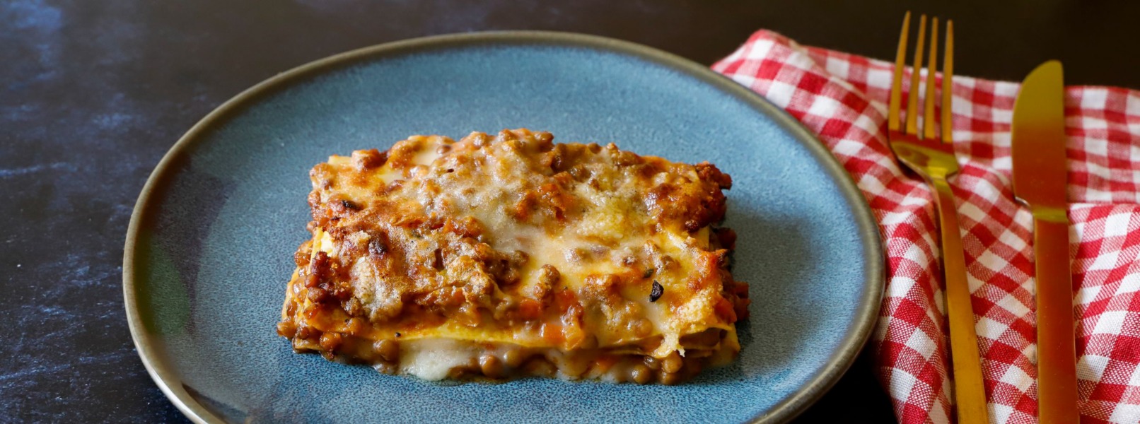 Lasagne al ragù di lenticchie