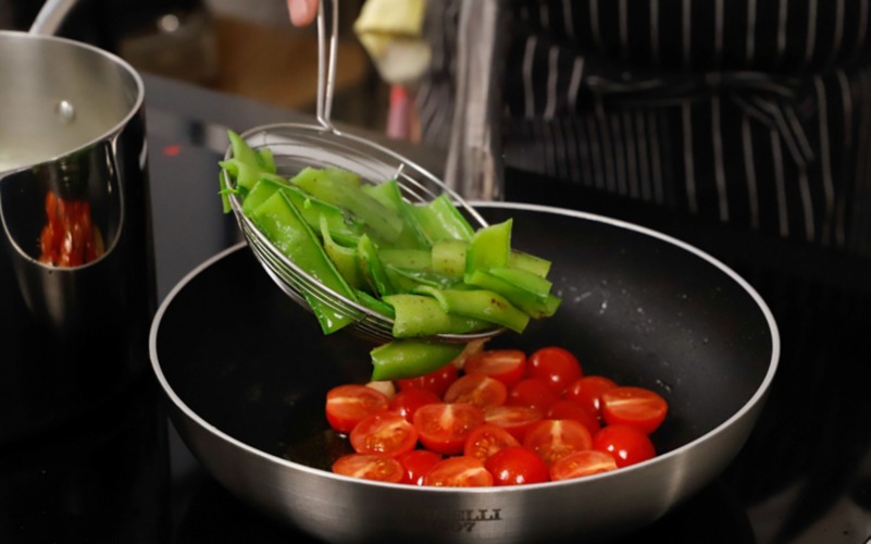 aggiungere i baccelli