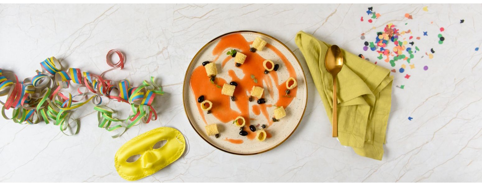 Pasta fritta pomodoro e mozzarella