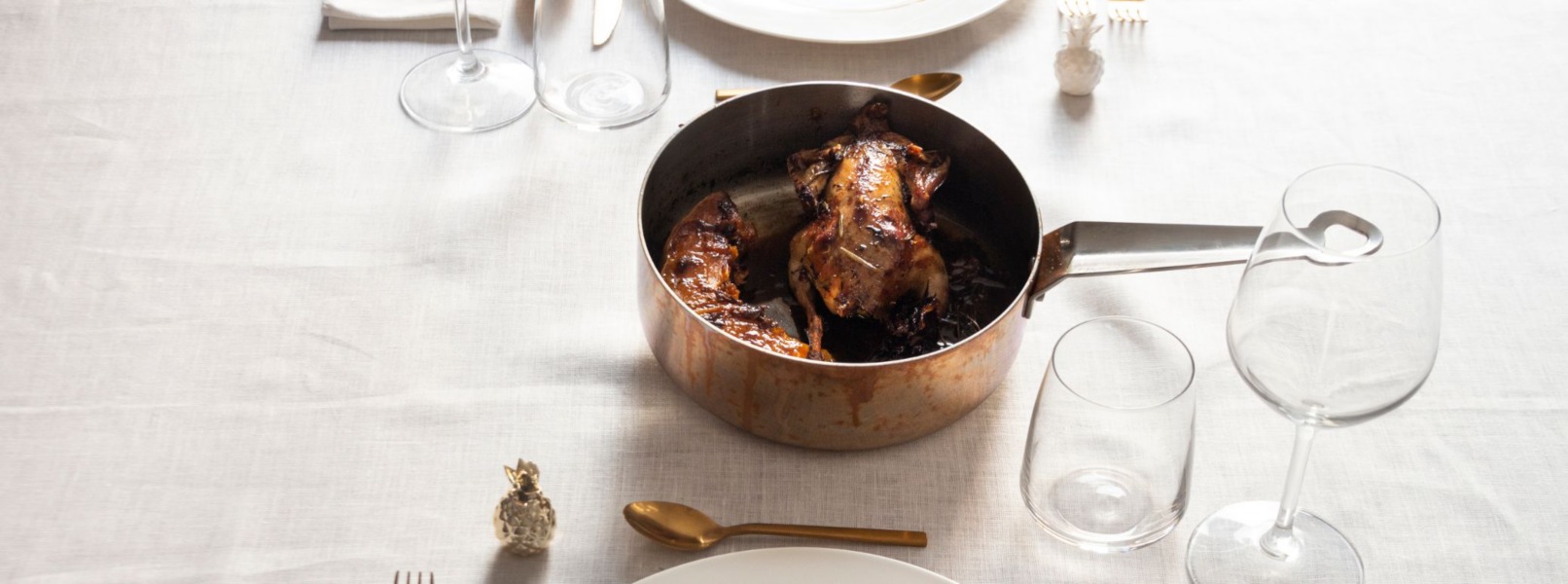 Pernice con guanciale e zucca 