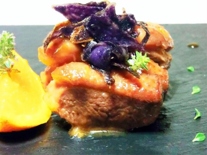 Petto d'anatra mulard all'orange curaçao 