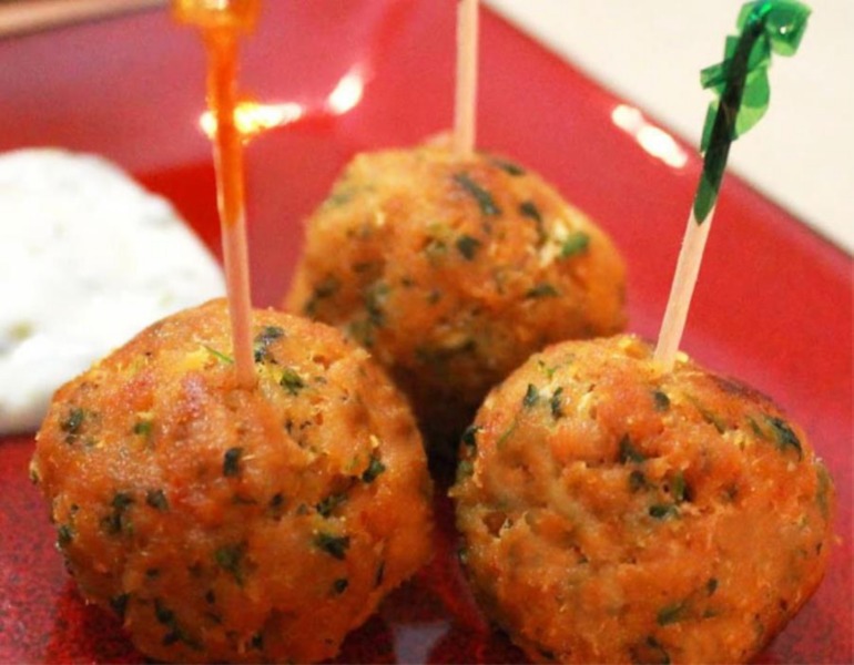 Polpettine di grano saraceno e pesce spada