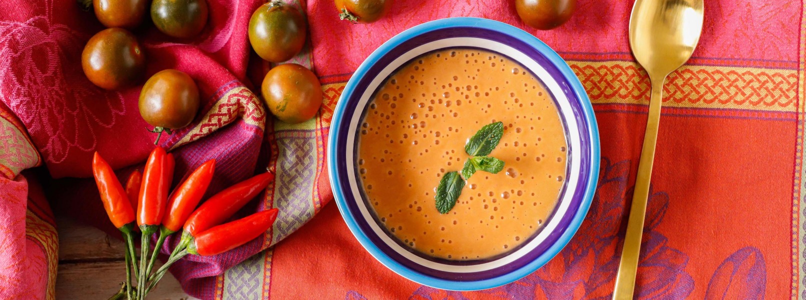 Gazpacho gourmet di pomodoro camone