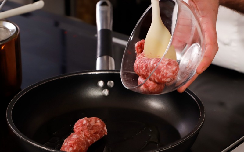 ricetta-pasta-kamut-salsiccia-porri-zafferano