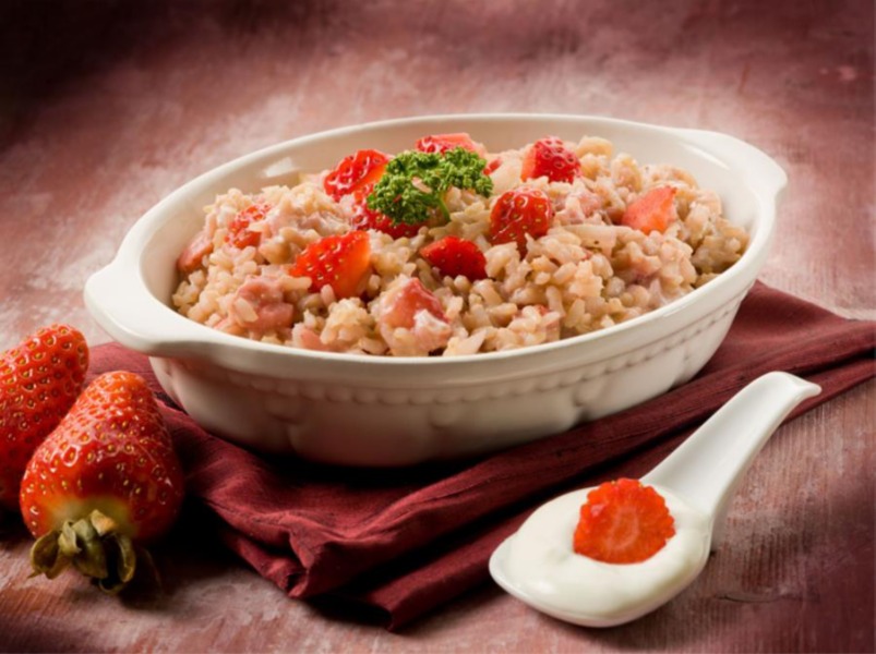 Risotto alle fragole e aceto balsamico di Modena
