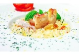 Risotto con totanetti ripieni di provola affumicata e limone canditoalt
