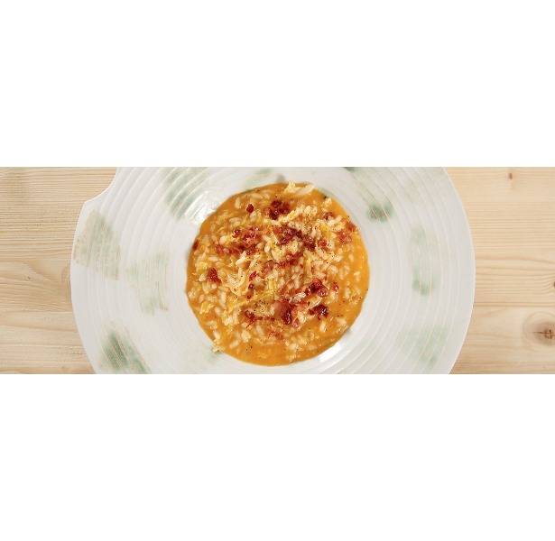 Risotto con bresaola Igp all'arancia