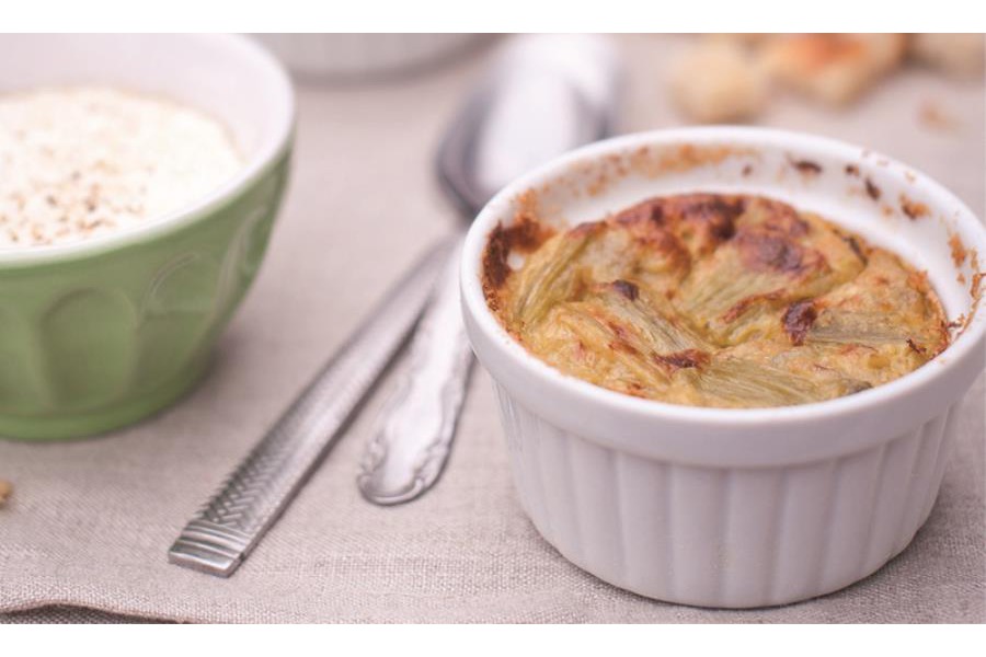 Sformatini di cardi alla besciamella con toma piemontese Dop