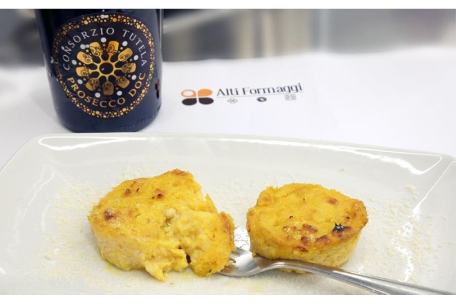 Sformato di zucca al prosecco con Provolone Valpadana Dop