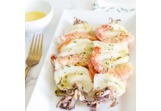 Spiedini di gamberi e calamari al fornoalt