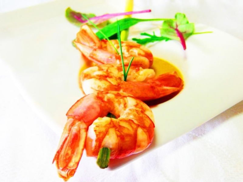 Spiedini di gamberoni rossi e lemongrass