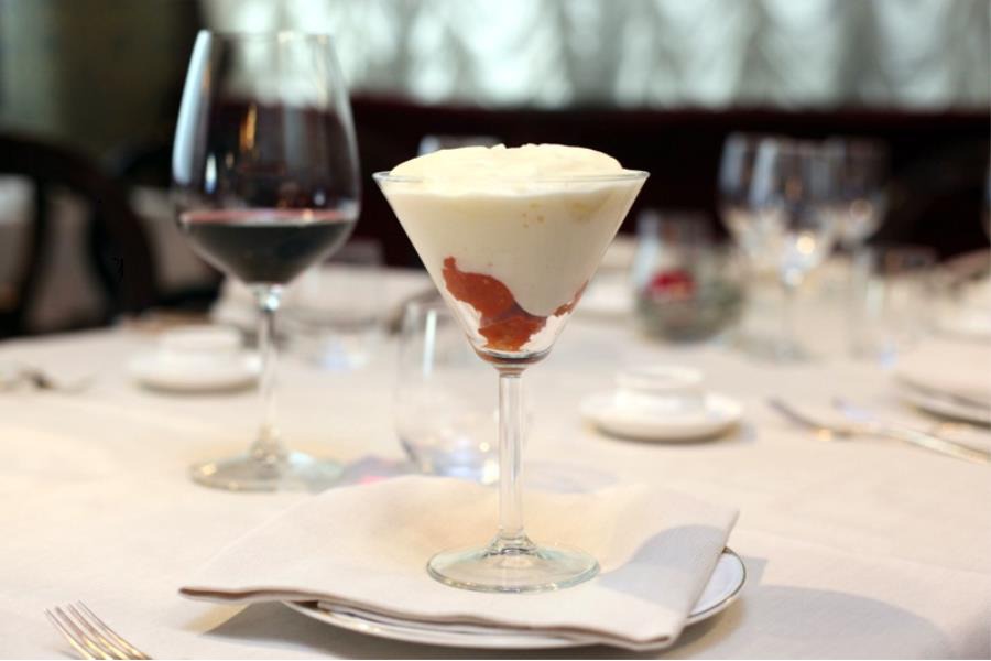 Spuma di patate con secoe