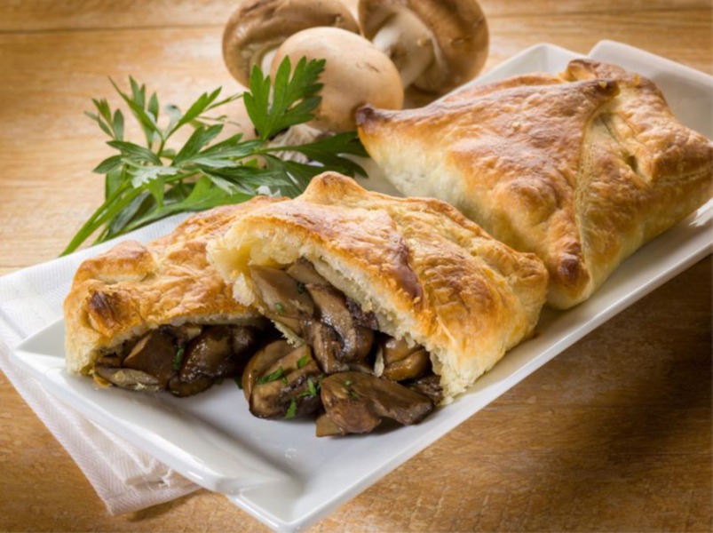 Strudel ai funghi e asiago