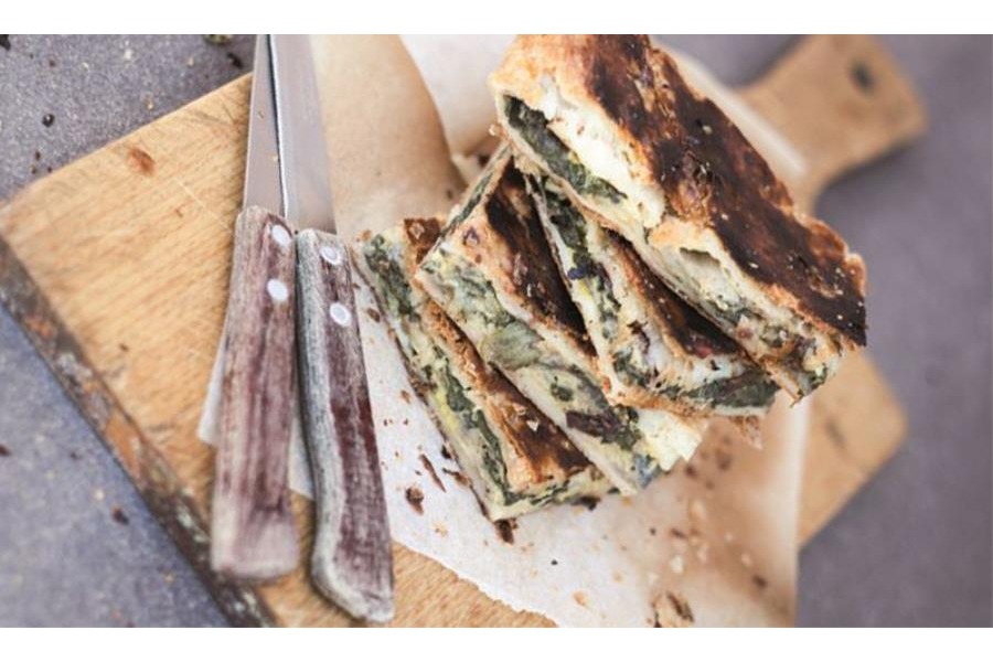 Torta alle bietole con pecorino di Pienza