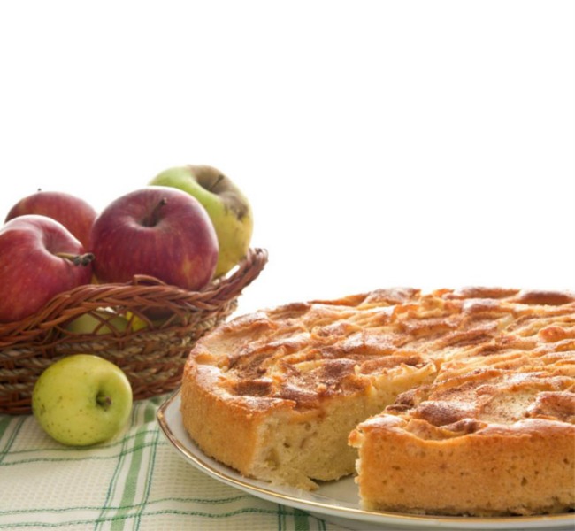 Torta di pane e mele