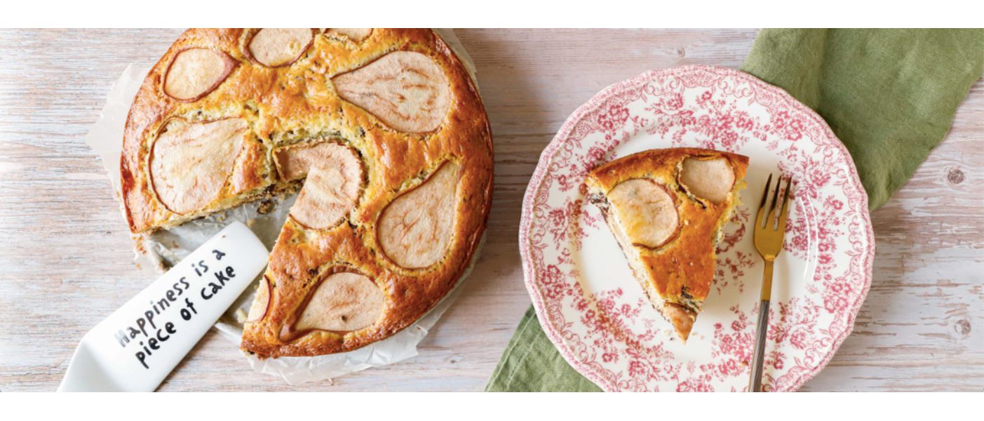 Torta con pere e cioccolato