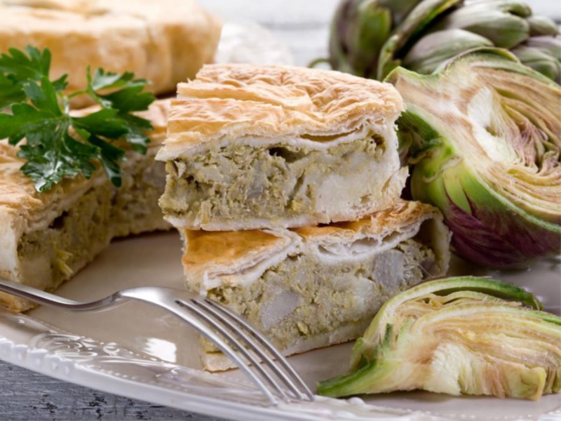 Torta rustica ai carciofi