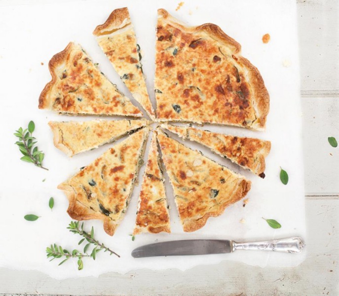 Torta rustica con zucchine e Parmigiano Reggiano Dop