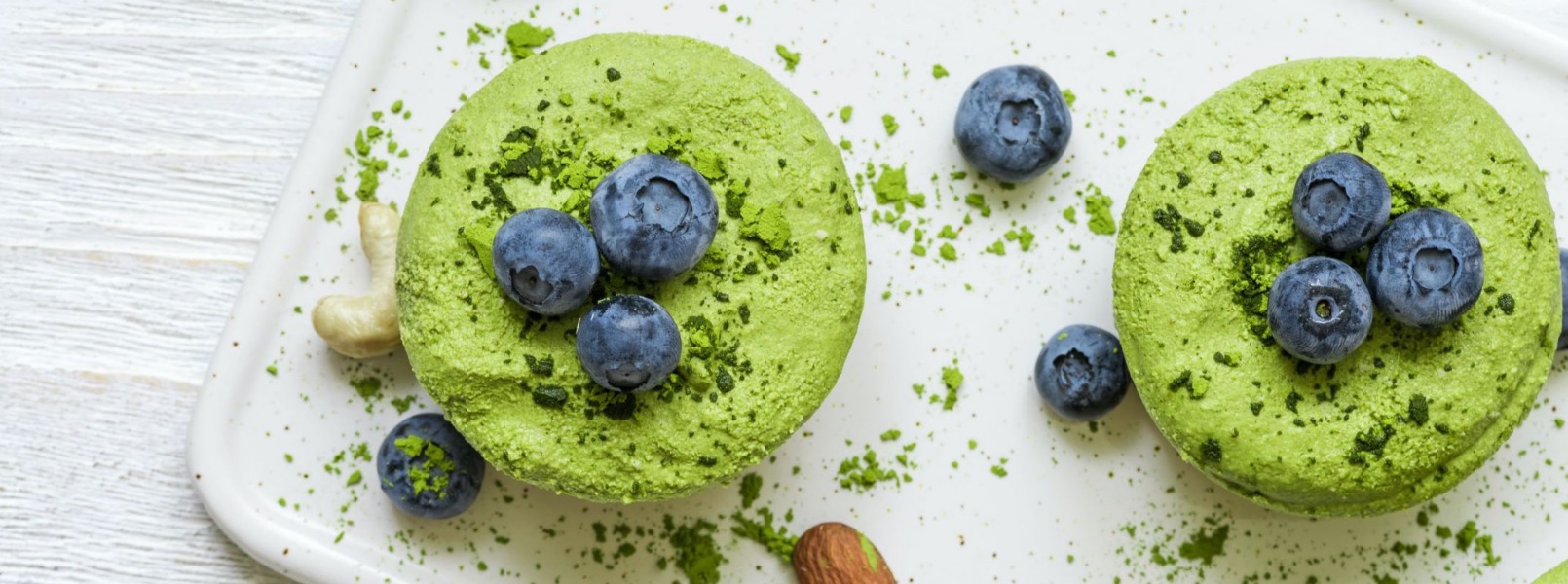 Tortine vegane al tè Matcha