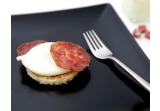 Uova pochè con salame di Cremona Igp croccantealt
