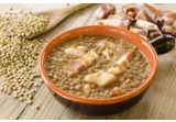 Zuppetta di lenticchie di Colfiorito con pancetta piacentina alt