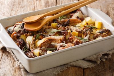 Pollo al forno con funghi e patatealt