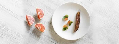 Petto d'anatra con friggitelli e pompelmoalt