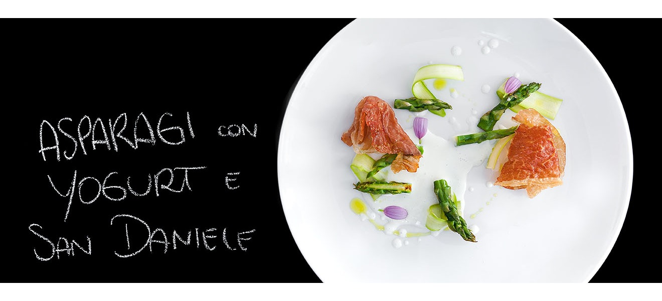 Asparagi, yogurt e San Daniele
