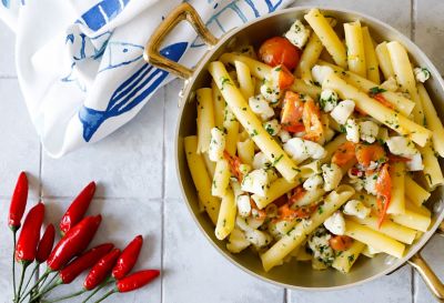 Candele napoletane piccanti alla rana pescatrice e olivealt
