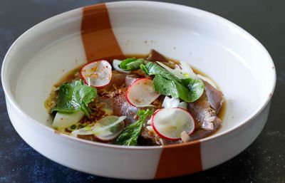Carpaccio di tonno gourmet con maionese al wasabialt