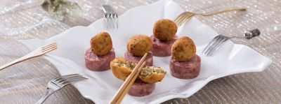 Cotechino di Capodanno con polpette di lenticchiealt