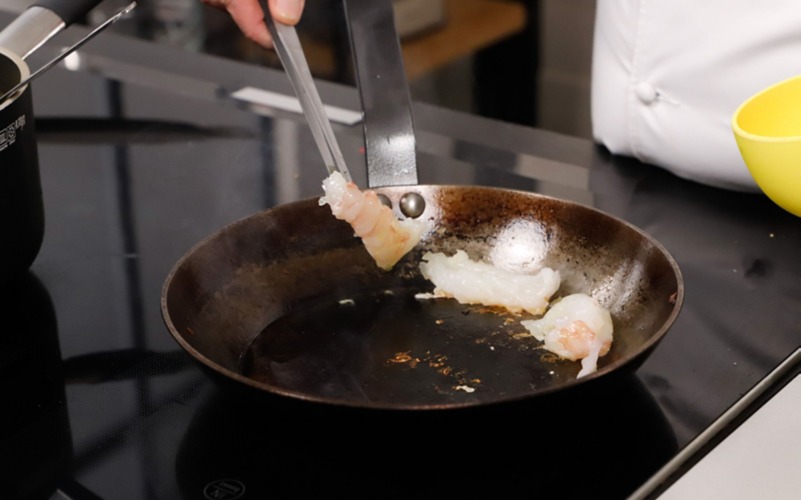 scottare gli scampi