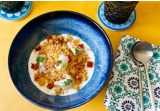 Cous cous con latte di cocco, ananas e scampialt