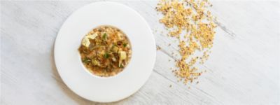 Fregola al limone con carciofi e bottargaalt