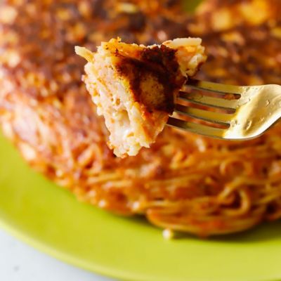 Frittata di spaghetti al pomodoro (avanzati)alt