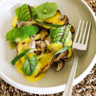 Funghi porcini con salsa Bernesealt