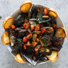 Impepata di cozze con pomodoroalt