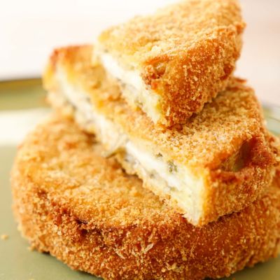 Cotolette di melanzane ripiene di bufala campanaalt